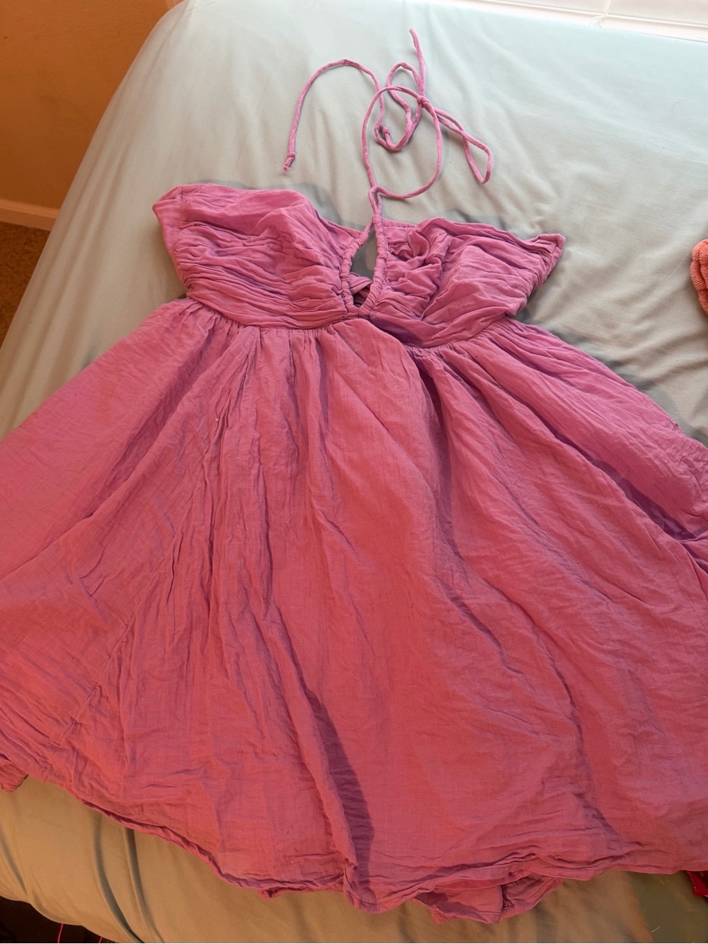 American Eagle Outfitters Mauve Halter Sundress